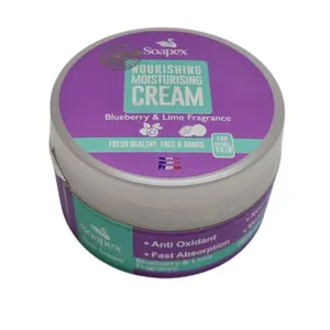 کرم مرطوب کننده و آبرسان دست و صورت سوپکس مدل blueberry lime مناسب انواع پوست حجم 90 میلی لیتر