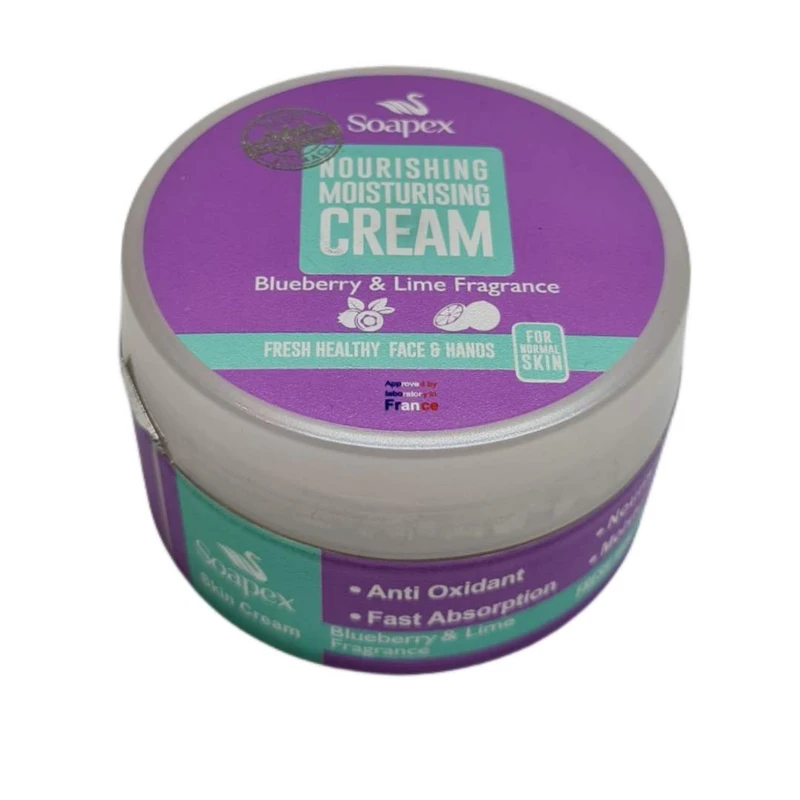 کرم مرطوب کننده و آبرسان دست و صورت سوپکس مدل blueberry lime مناسب انواع پوست حجم 90 میلی لیتر