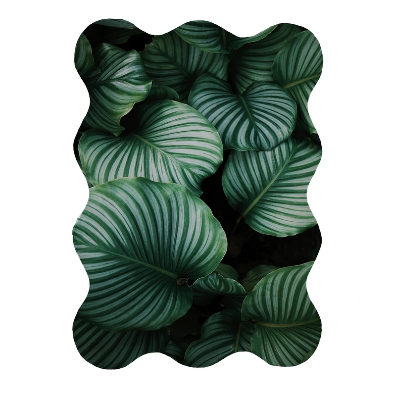 پادری مدل دالبر طرح برگ کد 8535 سایز 80x110 سانتی متر 