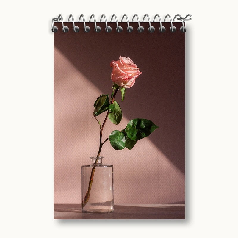 دفتر یادداشت 50 برگ خندالو مدل گل رز کد F275