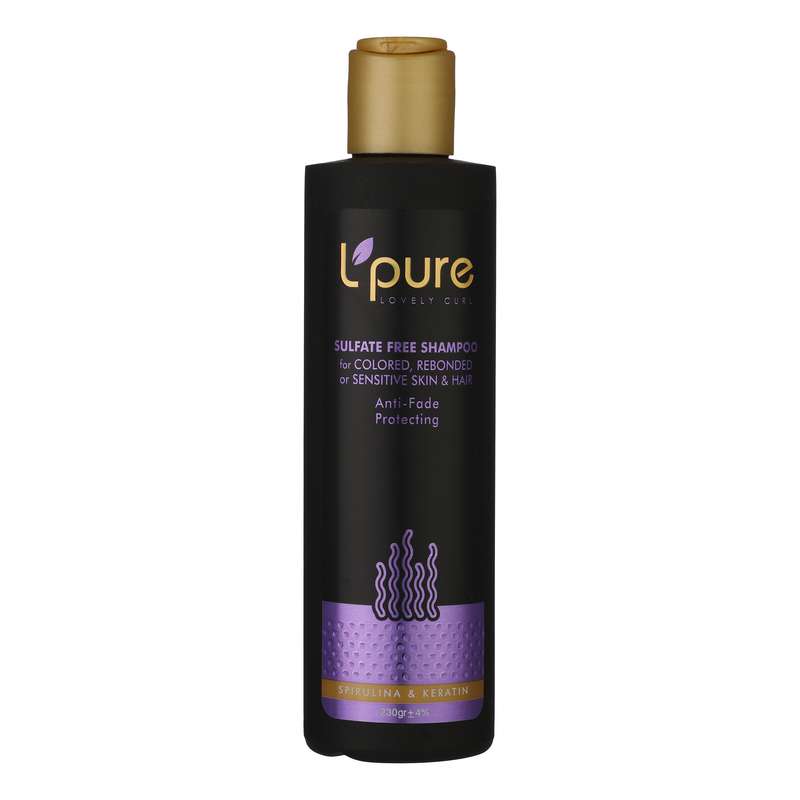 شامپو مو لپیور مدل جلبک اسپیرولینا و کراتین حجم 230 میلی لیتر