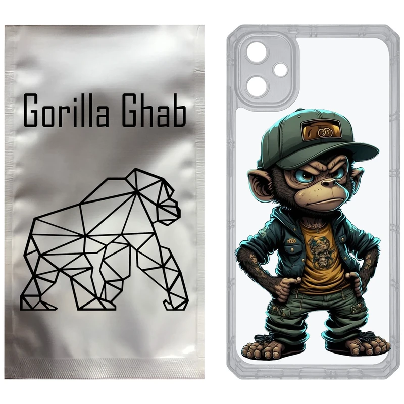 کاور گوریلا قاب مدل CLG کد 37 طرح Monkey مناسب برای گوشی موبایل سامسونگ Galaxy A05