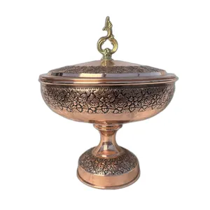 شکلات خوری مسی مدل گلریز کد 2434