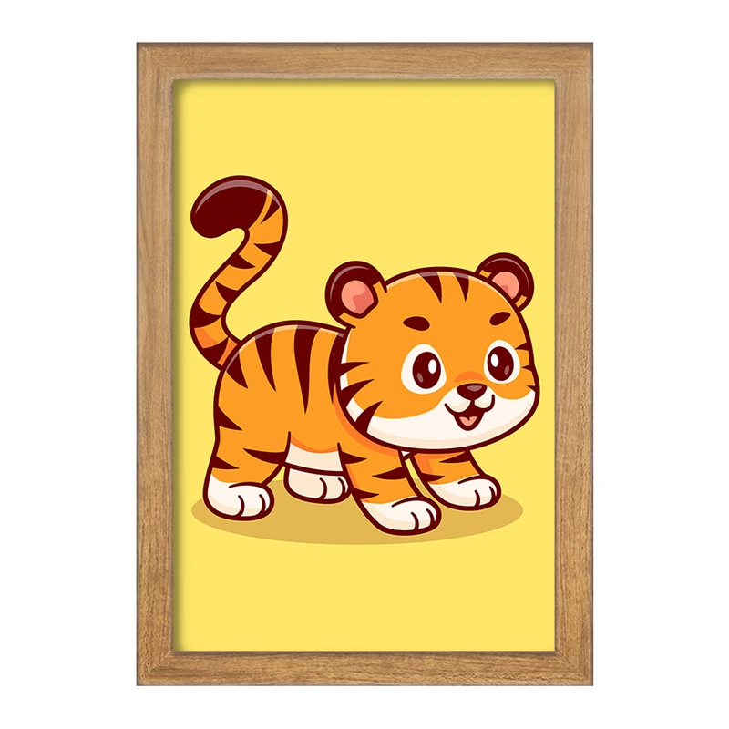 تابلو خندالو مدل حیوانات بامزه ببر کد 25403