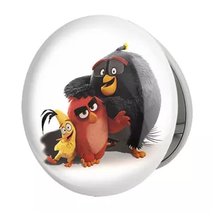 آینه جیبی خندالو طرح پرندگان خشمگین Angry Birds مدل تاشو کد 13875 