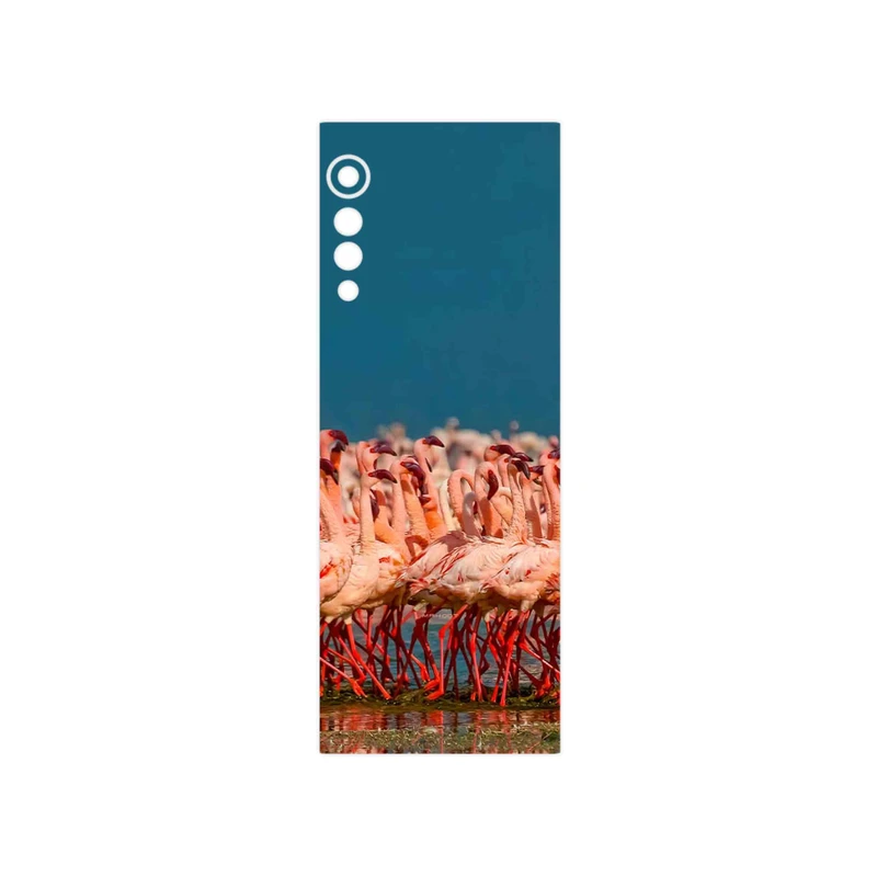 برچسب پوششی ماهوت مدل Flamingo مناسب برای گوشی موبایل ال جی Velvet 5G