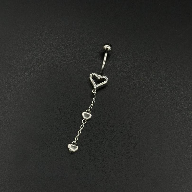 پیرسینگ نقره زنانه مدل قلب