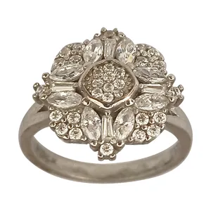 انگشتر نقره زنانه سلین کالا مدل اتمی ce-As008