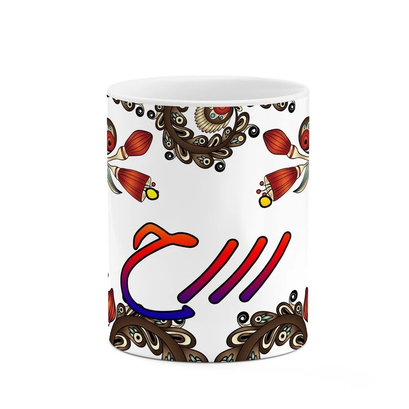 ماگ کاکتی مدل اسم رزرخ طرح سنتی گل و بته کد mgh45223