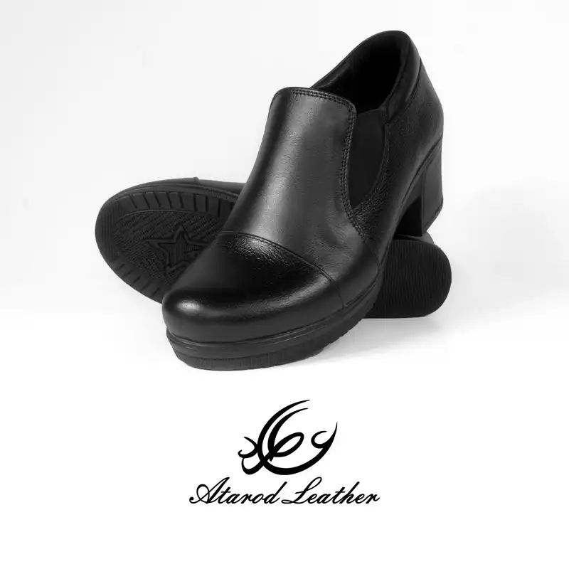 کفش زنانه چرم عطارد مدل چرم طبیعی کد SH98