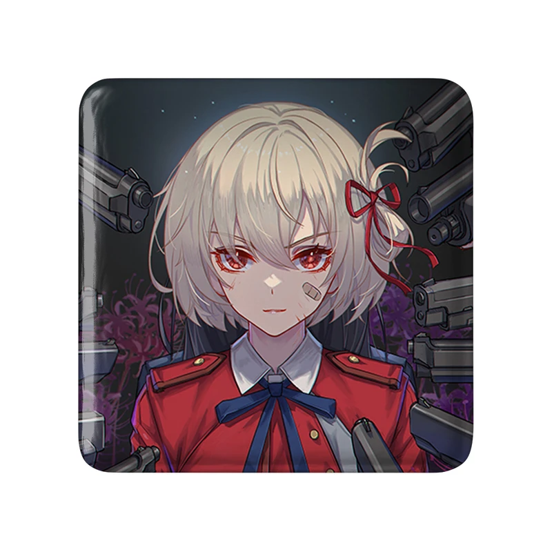 مگنت خندالو طرح چیساتو انیمه لیکوریس ریکویل Lycoris Recoil  مدل مربعی کد 22968