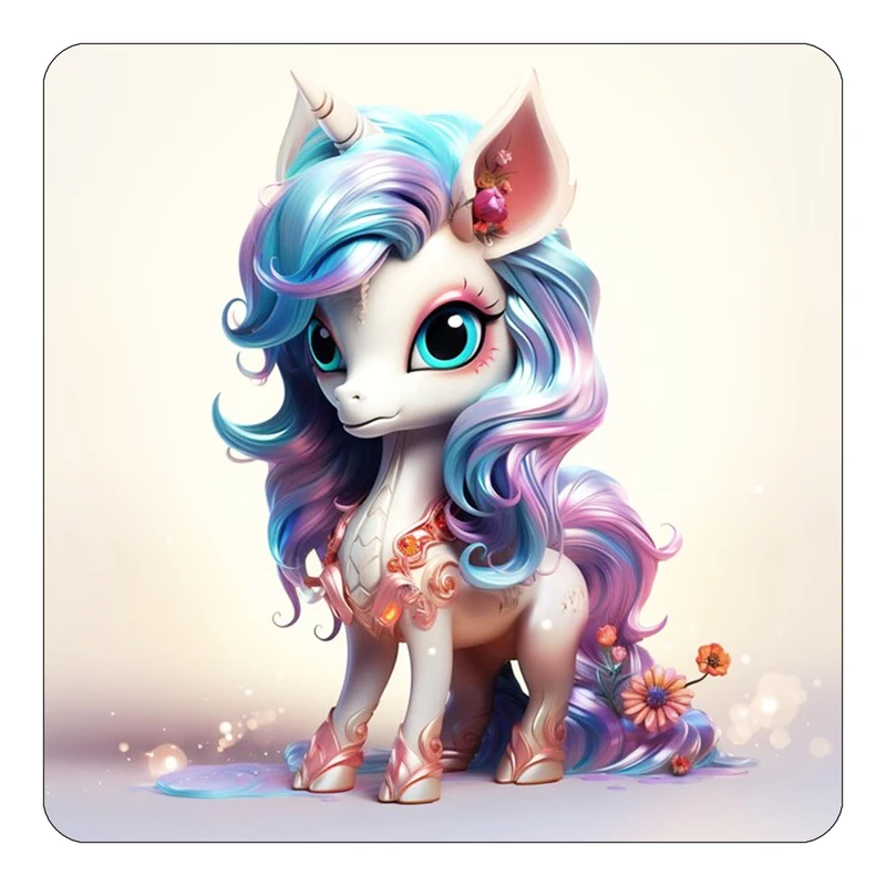 مگنت کاکتی طرح اسب تک شاخ و یونیکورن مدل mp30027