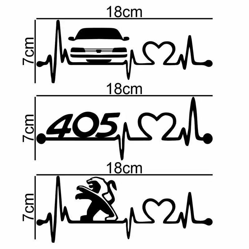 برچسب بدنه خودرو ماتریسیو طرح ماشین پژو 405 کد M184 مجموعه 3 عددی