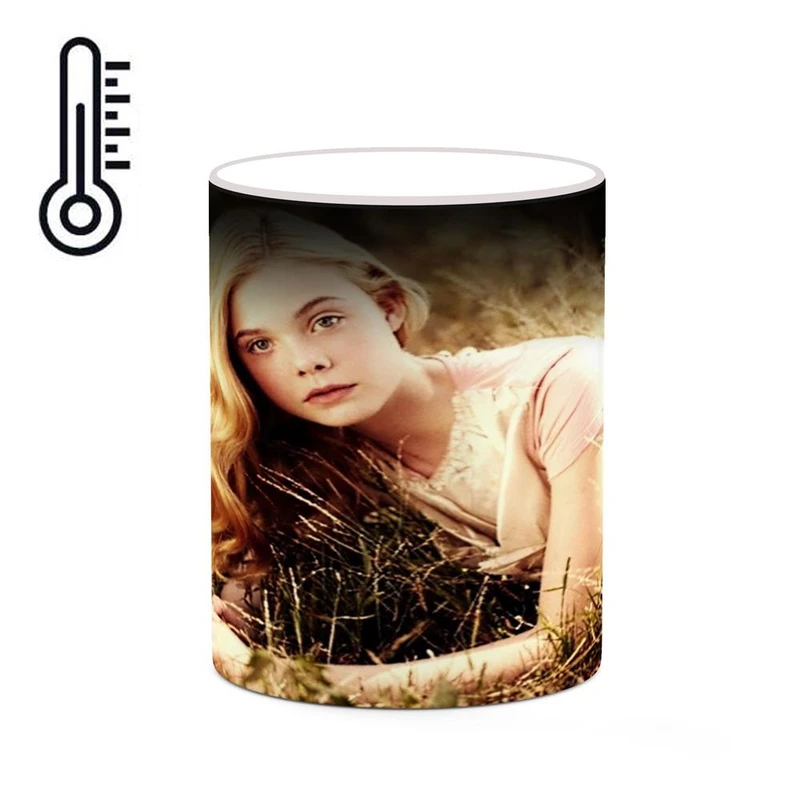 ماگ حرارتی کاکتی طرح Dakota Fanning مدل mgh25735