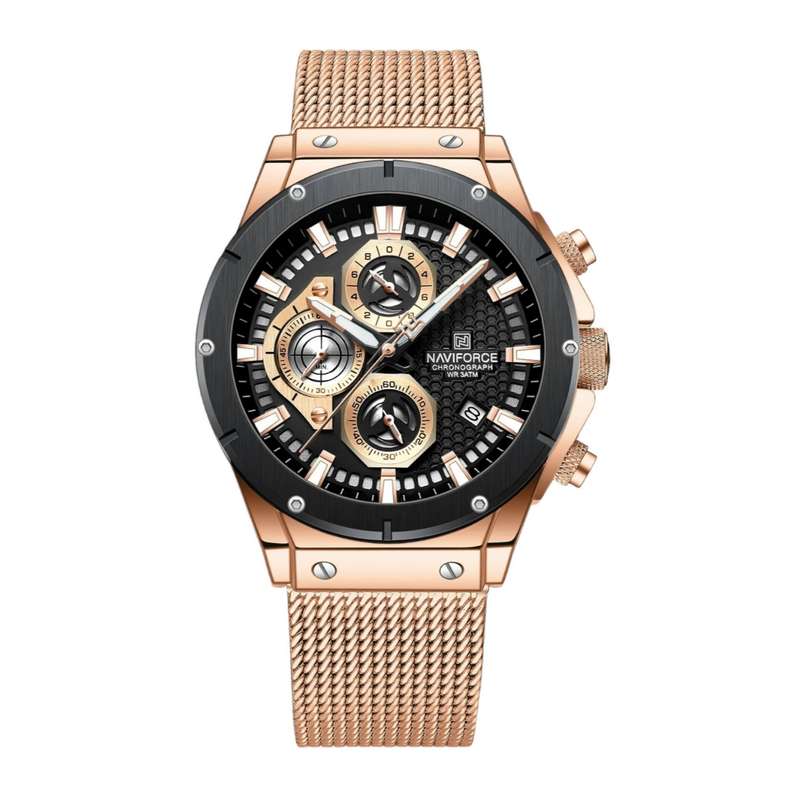 ساعت مچی عقربهای مردانه نیوی فورس مدل کرنوگراف تقویمدار NF8027-RB ساعت مچی عقربهای مردانه نیوی فورس مدل کرنوگراف تقویمدار NF8027-RB