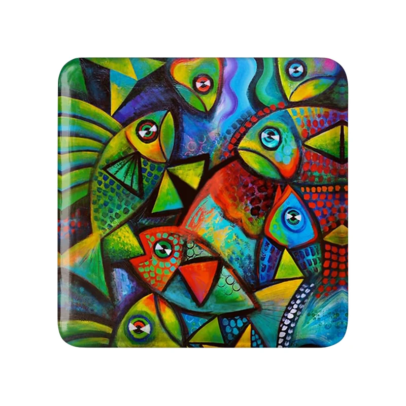  مگنت خندالو طرح نقاشی انتزاعی کد 5312