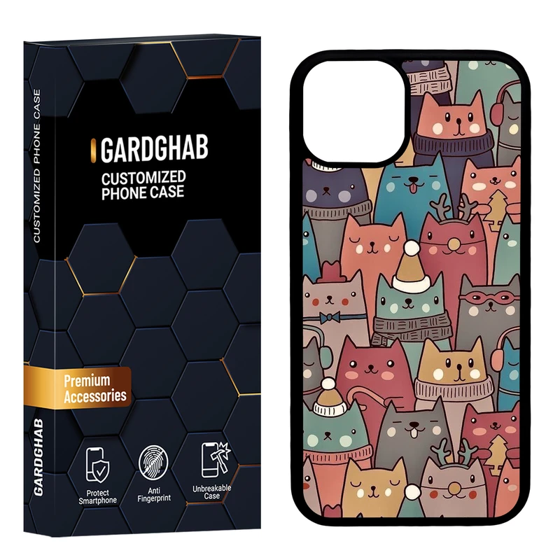 کاور گارد قاب مدل پشت گلس فانتزی مناسب برای گوشی موبایل اپل iPhone 13 