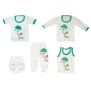 ست 5 تکه لباس نوزادی پسرانه کد 1224 