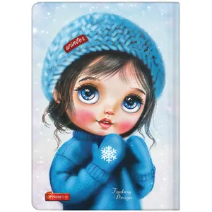 دفتر مشق 100 برگ نوت استار طرح دختر برفی winter کد D-404
