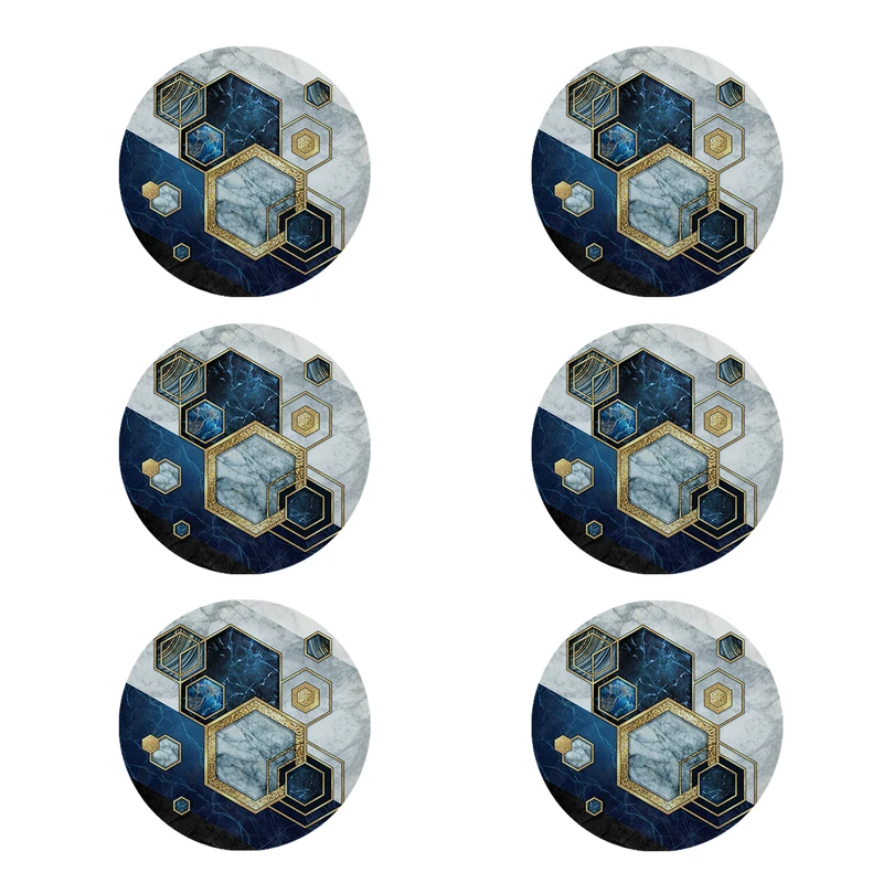 زیر لیوانی طرح مدرن کد 8603 بسته 6 عددی