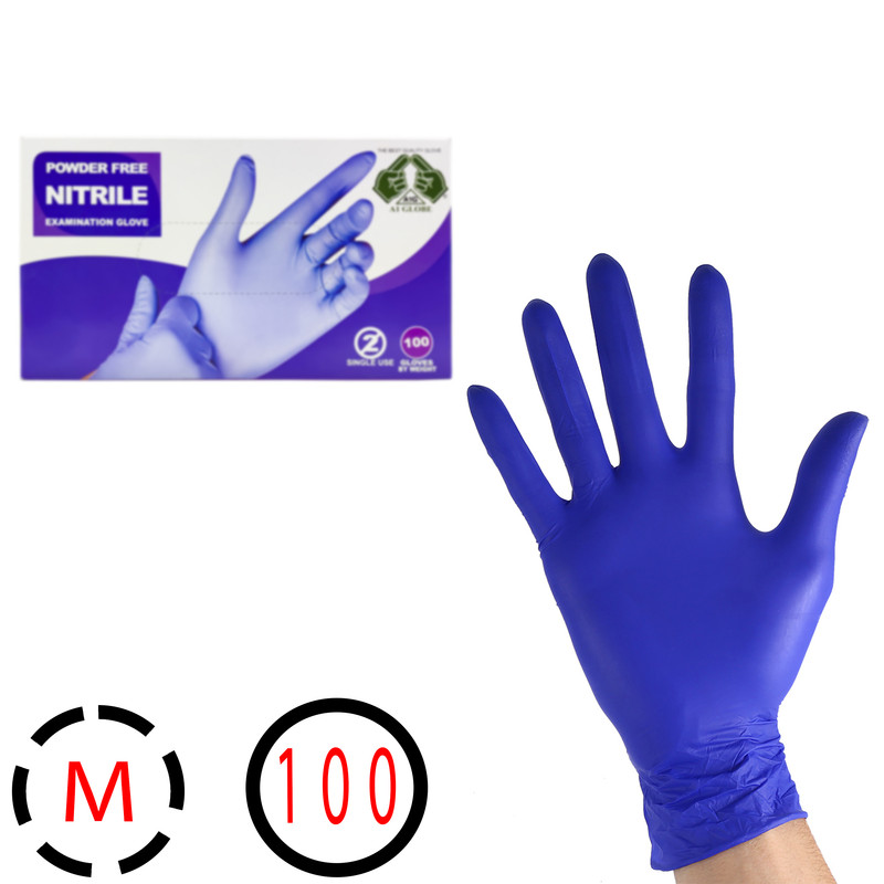دستکش طبی نیتریل مدل NI-100 بسته 100 عددی دستکش طبی نیتریل مدل NI-100 بسته 100 عددی