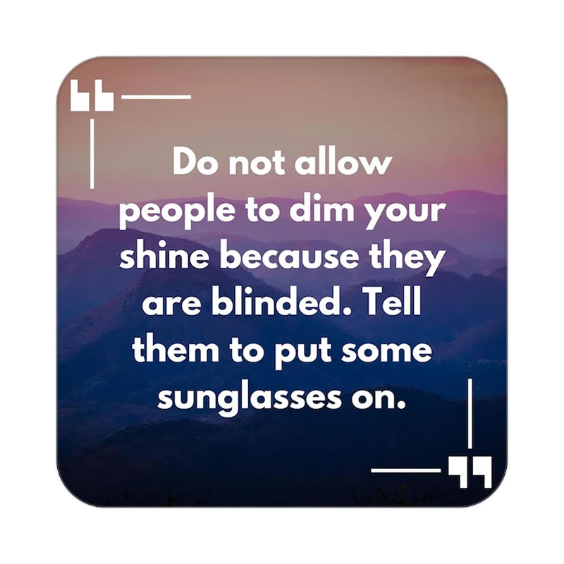 زیر لیوانی کاکتی طرح جملات انگیزشی و مثبت مدل mp24489