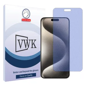 VWK Tough model Matte anti-blue screen protector suitable for Apple iPhone 15 Pro Max mobile phone