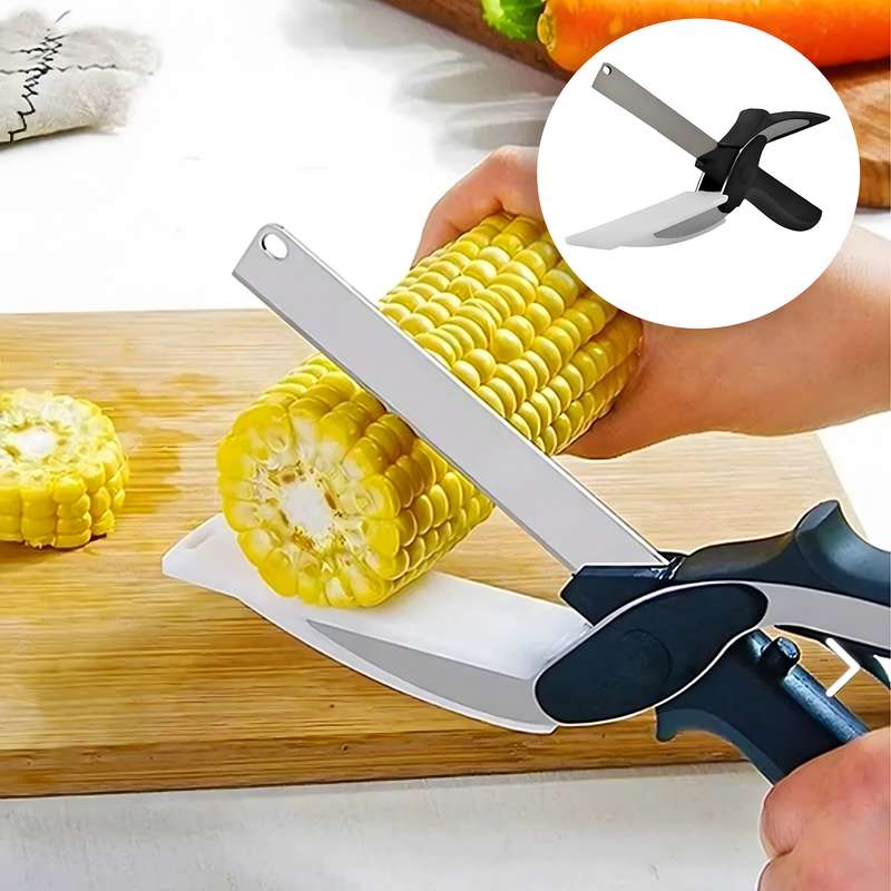 قیچی آشپزخانه چندمنظوره مدل clever cutter قیچی آشپزخانه چندمنظوره مدل clever cutter