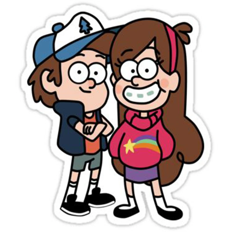 استیکر لپ تاپ طرح دختر وپسر کد 2414