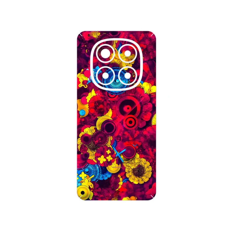 برچسب پوششی ماهوت مدل Vector Flower Garden Digital Art مناسب برای گوشی موبایل شیائومی Redmi Note 14 Pro 5G