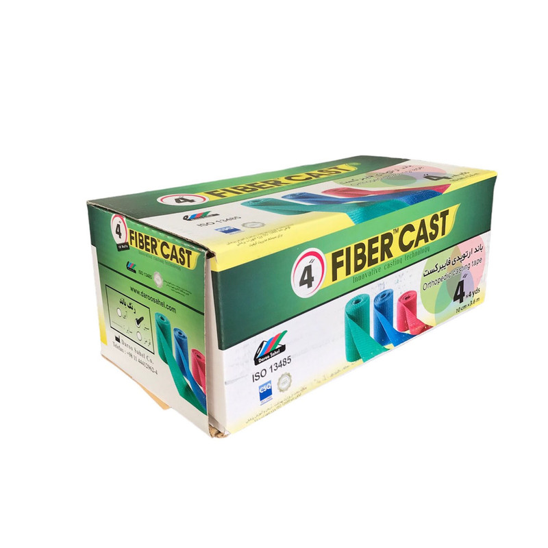 باند گچی فایبر کست مدل ارتوپدی 4 بسته 10 عددی