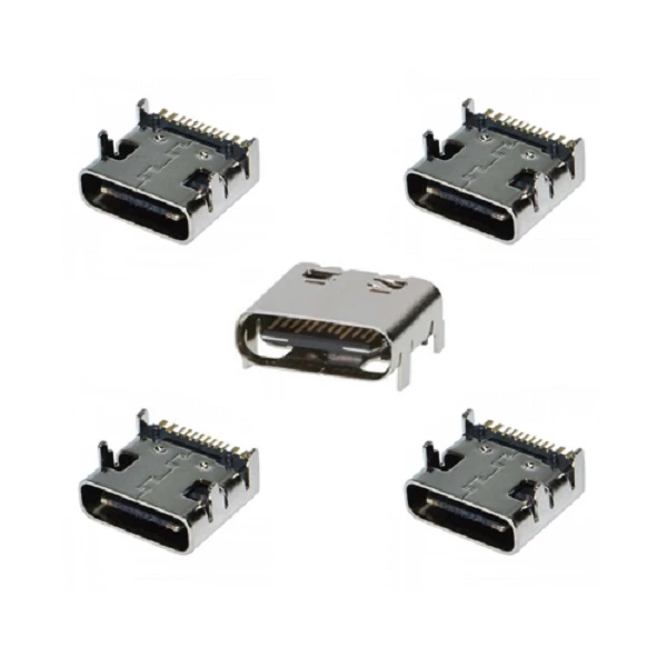 سوکت شارژ USB-C 12PIN مدل 1-BE1032 مجموعه 5 عددی