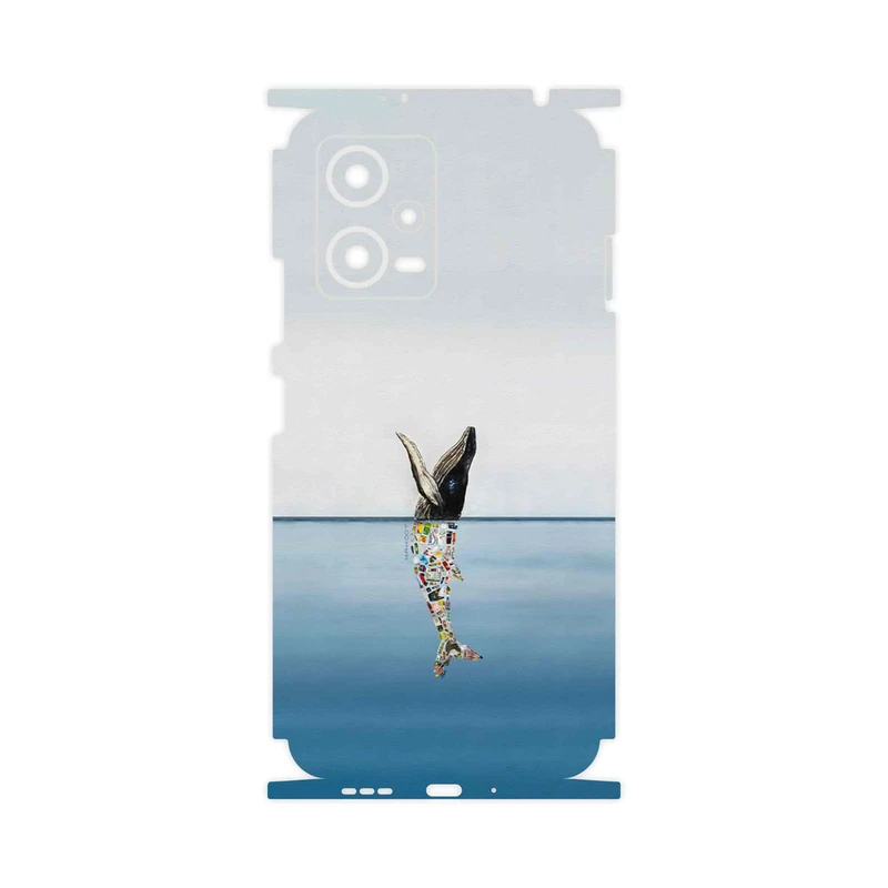 برچسب پوششی ماهوت مدل Collage of Sea Trash-FullSkin مناسب برای گوشی موبایل شیائومی Redmi Note 12 5G