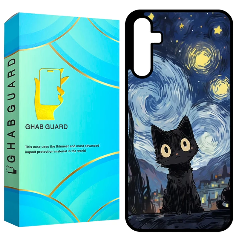 کاور قاب گارد طرح گربه مدل GCHPA35 مناسب برای گوشی موبایل سامسونگ Galaxy A35 5G