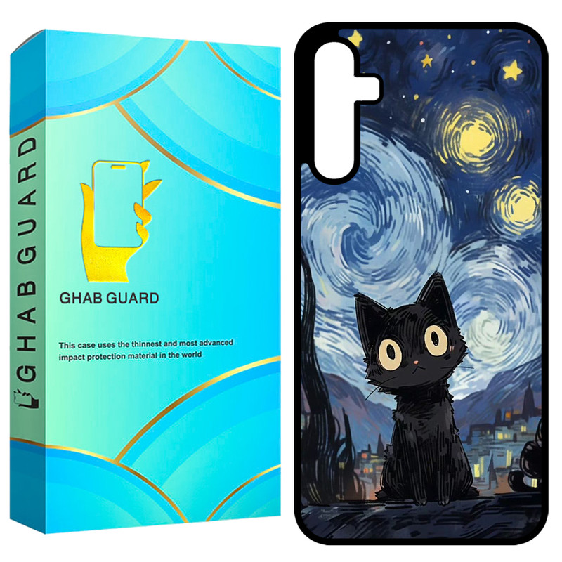 کاور قاب گارد طرح گربه مدل GCHPA35 مناسب برای گوشی موبایل سامسونگ Galaxy A35 5G