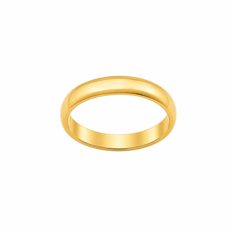 انگشتر طلا 18 عیار زنانه مان گالری مدل حلقه ساده کد R-200325 