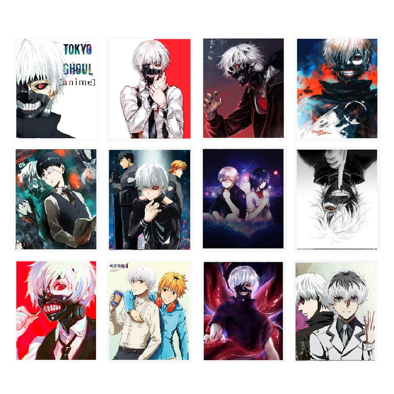  آویز تزیینی طرح انیمه مدل Tokyo Ghoul-M1 مجموعه 12 عددی