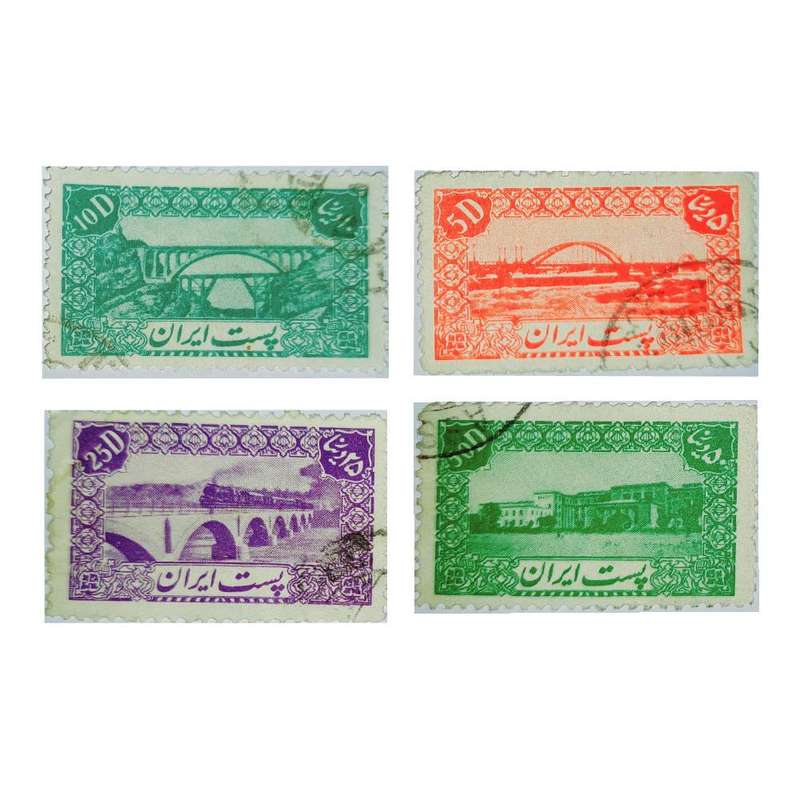 تمبر یادگاری مدل پستی اول کد T1 بسته 4 عددی