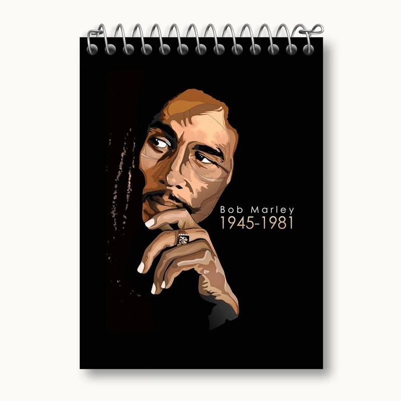 دفتر یادداشت 50 برگ خندالو مدل باب مارلی Bob Marley کد 3272