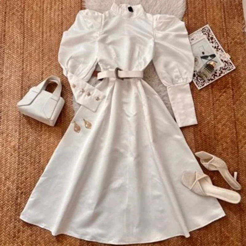 عکس شماره 2 : پیراهن یقه ایستاده زنانه مدل آرتمیس 26