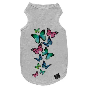لباس سگ و گربه 27 طرح Butterfly Color کد MH906 سایز M