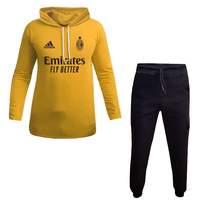 ست تی شرت کلاه دار و شلوار مردانه مدل آث میلان کد 7609