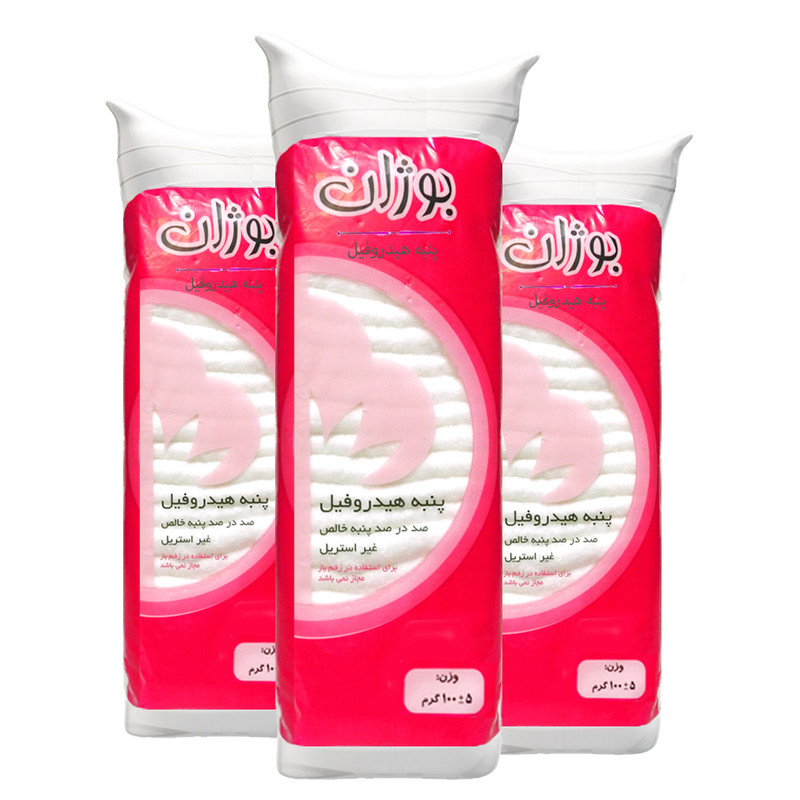 پنبه پنبه هیدروفیل بوژان مدل 27001 وزن 100 گرم