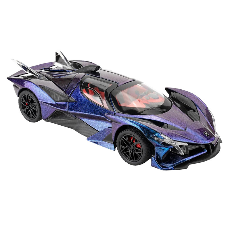 ماشین بازی مدل فلزی هفت رنگ طرح اپولو خفاشی کد 168-CZA