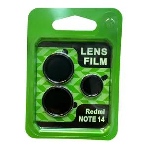 محافظ لنز مدل فلزی شابلون دار مناسب برای گوشی موبایل شیائومی Redmi Note 14