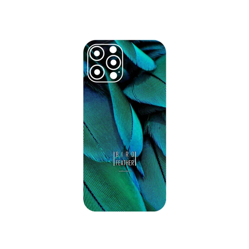 برچسب پوششی ماهوت مدل Green Feather مناسب برای گوشی موبایل اپل iPhone 12 Pro Max