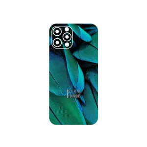 MAHOOT Green Feather Cover Sticker for Apple iPhone 12 Pro Max