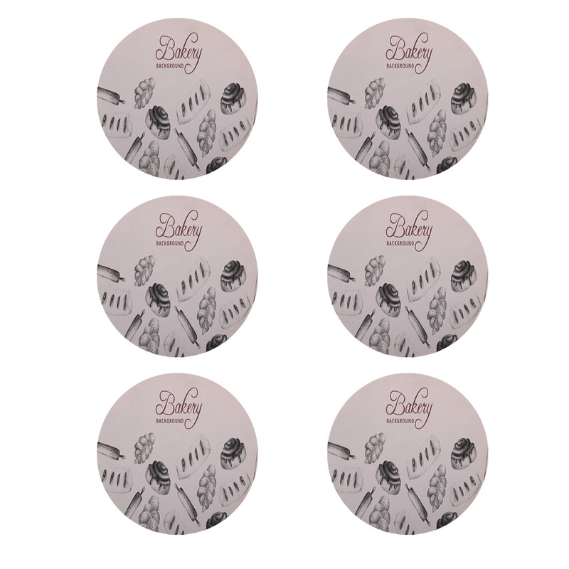 زیر لیوانی طرح کیک کد 8155 بسته 6 عددی زیر لیوانی طرح کیک کد 8155 بسته 6 عددی