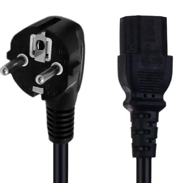 کابل برق سه پین منبع تغذیه کامپیوتر مدل c15 طول 1.5 متر