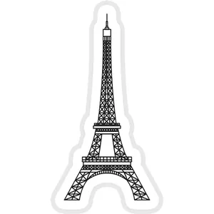 استیکر لپ تاپ طرح eiffel-tower کد ST572
